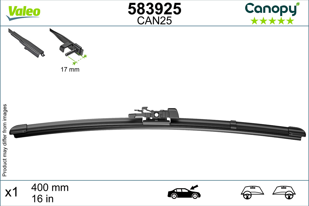 Lamela stergator VALEO 583925